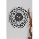 Muyika Duvar Saati 50Cm Sessiz Mekanizma Siyah Metal Kasa Modern Tasarım - Repido Siyah 50 Mds-50 Myk1258-03