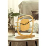 Muyika Maceire Gold Eskitme Metal Dekoratif Masa Üstü Saati 24x22cm Mms-m