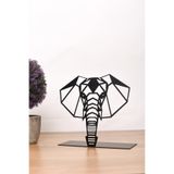 Muyika Metal Masa Üstü Biblo Fil 21X21Cm Bbl-M Myk1347