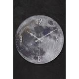Muyika Moon Oval Gerçek Cam 36Cm Duvar Saati Pds-36 Myk1383-16