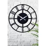 Muyika Muyika Bunnela Metal 70 Cm Siyah Duvar Saati 70x70 Cm Mds-70