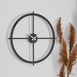 Muyika Muyika Nuvola Metal Siyah Duvar Saati 50x50cm Mds-50