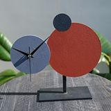 Muyika Muyika Pavimento Metal Masa Saati Kiremit-mavi-antrasit 26x25cm Çok Renkli
