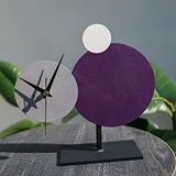 Muyika Muyika Pavimento Metal Masa Saati Mor-gri-ekru 26x25cm