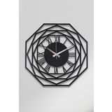 Muyika MYK1258 Repido Metal Siyah 50x50 cm Duvar Saati