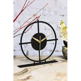 Muyika Nuvola Siyah Metal Dekoratif Masa Üstü Saati 25X23Cm Mms-M Myk2032