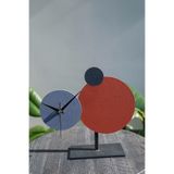 Muyika Pavimento Metal Masa Saati Kiremit-Mavi-Antrasit 26X25Cm Mms Myk2117-3