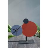 Muyika Pavimento Metal Masa Saati Kiremit-Mavi-Antrasit 26X25cm Mms