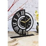 Muyika Ruota Siyah Metal Dekoratif Masa Üstü Saati 25x23cm Mms-m