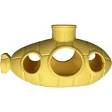 Muyu Craft Akvaryum Dekoru Sarı Denizaltı Mağara Doğal Görünümlü Balık Saklanma ve Yüzme Alanı - 9,5 x 7,5
