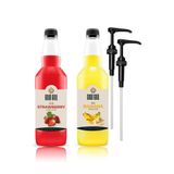 Muz & Çilek Aromalı Kahve & Meyve Şurubu 2 x 700 ml.