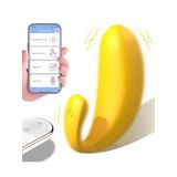 Muz Tasarımlı Giyilebilir Şarjlı Telefon Kontrollü Vibratör - S219-4