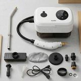 Muzeko Steam Cleaner Dijital Buharlı Temizlik Robotu Çok Fonksiyonlu Buharlı Temizlik Makinesi 2500W Beyaz
