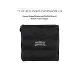 Muzigae Mansion Şık Tasarımlı, Geniş Hacimli, Yüksek Kalitede Siyah Makyaj Çantası Padding Pouch