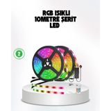 Müziğe Duyarlı Renkli Smart Şerit Led Işık Usb Bağlantılı Ambiyans Aydınlatma Mir27919257