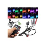 Müziğe Sese Duyarlı Ayak Altı Led Kumandalı RGB Ayak Aydınlatması 8 Renk 12V
