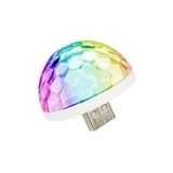 Müziğe Ve Sese Duyarlı Usb Girişli Araç Içi Mini Disko Topu Parti Android