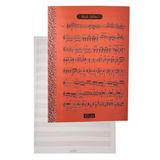 Muzik Defteri A4 40 Yaprak Plastik Kapak 1 Adet Sol Anahtarli Pp Kapak Muzik Defteri 21X29.7 Cm 12 Sutunlu