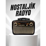 Müzik Kutusu Bluetooth Bağlantılı El Fenerli Nostaljik Tasarım Radyo - 7061-3828 - Çok Renkli