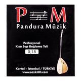 Müzik Profesyonel Paslanmaz Kısa Sap Bağlama Teli 0,18