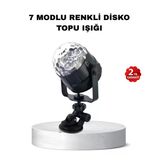 Müzik Ritmine Duyarlı Renkli Disko Topu – 7 Modlu Işıklı Parti Lambası Mir30424939