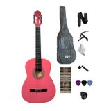 müzikhane 3/4 7-14 Yaş Klasik Gitar Askı Kapo Gitar Kılıf Pena Penalık Note Yerleri Kılavuzu