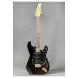müzikhane Elektro Gitar Hss Manyetik Black Picguard 4/4 Kılıf Kablo Pena Askı Hediyeli