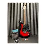 müzikhane Elektro Gitar Seti Mini Şajlı Bluetooth Distorsion+Reverb li Amfi Kılıf Askı Pena Kablo