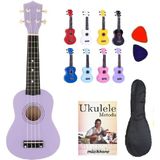 Müzikhane Soprano Ukulele+Kılıf ve Pena - Lila