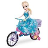 Müzikli Işıklı Bisiklete Binen Frozen Elsa Bebek