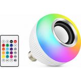 Müzikli Renkli LED Lamba Kablosuz Hoparlör E27 Ampul - Hoparlör Bluetooth Rgb LED
