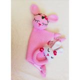 Müzikli Uyku Arkadaşı Mina ve Çıngırak Amigurumi Organik Oyuncak