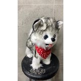 Müzikli Yürüyen Havlayan Yalayan Kuyruk ve Başını Sallayan Ses Kaydı Yapan Pilli Peluş Köpek - Kahverengi