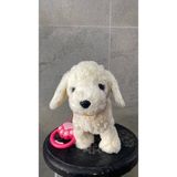 Müzikli Yürüyen Havlayan Yalayan Kuyruk ve Başını Sallayan Ses Kaydı Yapan Pilli Peluş Köpek