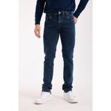 muzzo jeans Slim Fit Likralı Kar Yıkamalı Lacivert Kot Pantolon