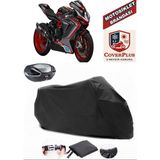 Mv Agusta F3 800 Branda Siyah Arka Çanta Uyumlu(Topcase) Motosiket Brandası Motor Örtüsü Çadır Su Geçirmez Motosiklet Kılıfı Motor Brandası,lastikli,taşıma Torbalı