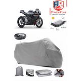 Mv Agusta Superveloce 800 Branda Gri Arka Çanta Uyumlu(Topcase) Motosiket Brandası Motor Örtüsü Çadır Su Geçirmez Motosiklet Kılıfı Motor Brandası,lastikli,taşıma Torbalı