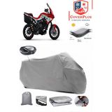 Mv Agusta Turismo Veloce 800 Branda Gri Arka Çanta Uyumlu(Topcase) Motosiket Brandası Motor Örtüsü Çadır Su Geçirmez Motosiklet Kılıfı Motor Brandası,lastikli,taşıma Torbalı