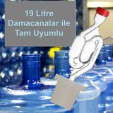 Mvinyo Silikon Damacana Fermantasyon Tıpası, 19 Lt Damacana Tam Uyumlu Hava Kilidi Dahil, 3 SET
