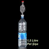 Mvinyo Silikon Fermantasyon Tıpası ve Hava Kilidi (1,5 Lt Pet Şişe Uyumlu) 5 SET