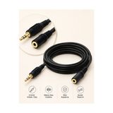 MVLH 1.5 Metre 3.5mm Erkek Dişi Ses Uzatma Kablosu Altın Uçlu Stereo Aux Kulaklık Hoparlör Telefon Bilgisayar Uyumlu Tak Çalıştır Audio Uzatma Kablosu Yüksek