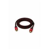 MVLH 1.5 Metre Ultra High Speed 4K 2.0 HDMI Kablosu - Örgülü Altın Uçlu 3D ve Full HD Destekli Monitör TV Kablosu