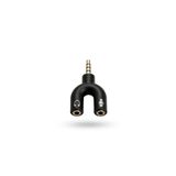 MVLH 3.5mm Kulaklık Mikrofon Ayırıcı Kablo - Y Tipi Aux Splitter Jak Çoklayıcı Yüksek