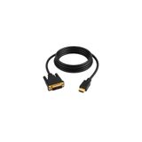 MVLH 3 Metre 24+1 DVI-D to HDMI Kablo Çift Yönlü Görüntü Aktarım Kablosu Altın Uçlu Bilgisayar Monitör TV Projektör Uyumlu Siyah