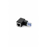 MVLH 90 Derece Açılı RJ45 Erkek-Dişi L Tipi Ethernet Lan Adaptör Gigabit Destekli Cat5/6/7/8 Uyumlu Dirsek