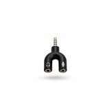 MVLH Y Tipi Aux Splitter 3.5mm Jak Çoklayıcı - Kulaklık Mikrofon Ayırıcı Kablo
