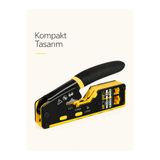 MVLH Yeni Nesil EZ RJ45 Cat5/6/7 Ethernet Pensesi - RJ11 RJ12 8P8C UTP Sıkma ve Kesme Konektörü