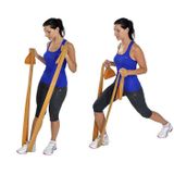 Mvs Pilates & Yoga Egzersiz Bandı , Altın 1 Mt
