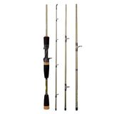 MVUYO Çelik Çubuk Karbon İplik Döküm Olta ile 1.8m 2.1m Baitcasting Çubuk Bas Pike için
