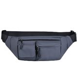 MVUYO FMURY Crossbody Çanta Çapraz Göğüs Çantası Büyük Kapasiteli Eğlence Açık Hava Sporları Çapraz Çanta (Gri)